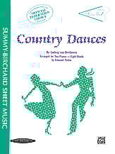 Country Dances-2 Pianos 8 Hands piano sheet music cover Thumbnail